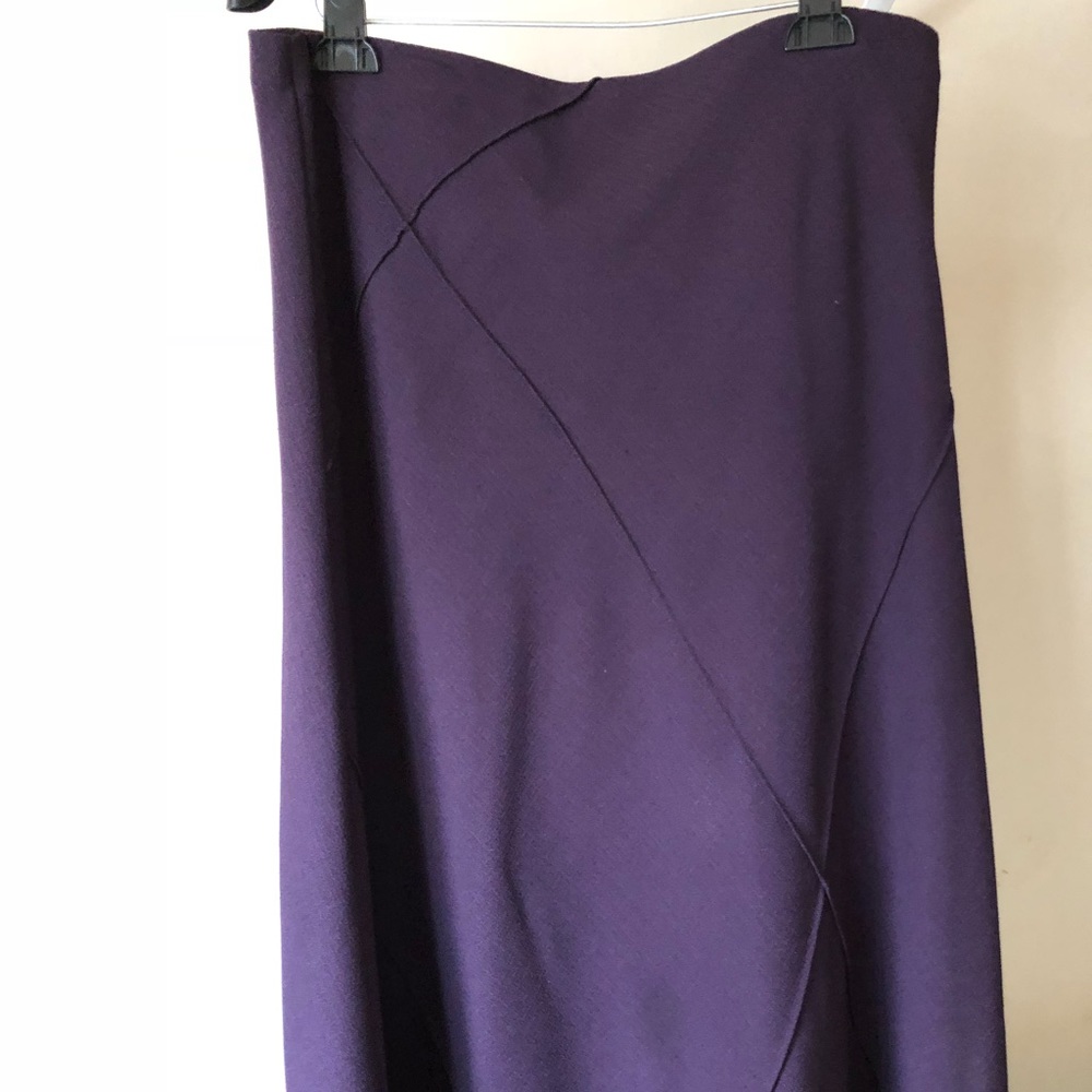 Full length royal purple skirt